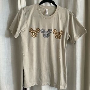 Mickey Shirt Animal Print NEW